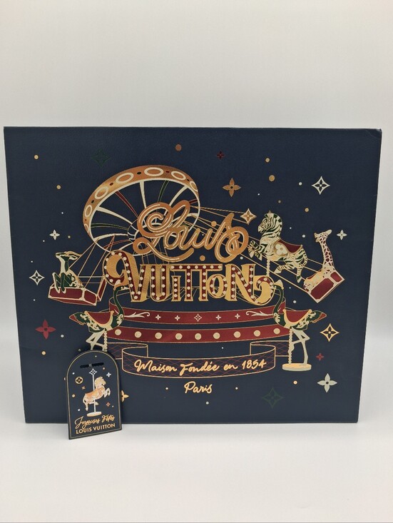 Louis Vuitton Other - LOUIS VUITTON Joyeuses Fêtes Holiday Carousel Gift Bag & Tag